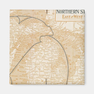 Northern Steamship Company karta Magnet