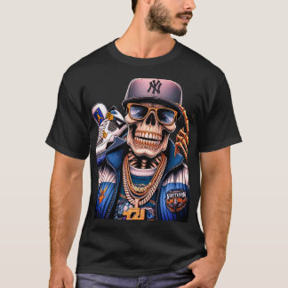 Northern Street King - Urban skelett Hip-Hop-grafi T Shirt
