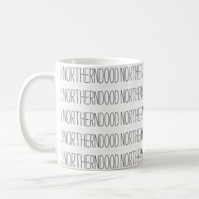 Northerndood textmugg kaffemugg (Vänster)