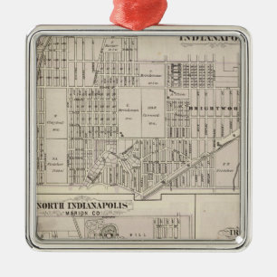 Northerneastern del av Indianapolis Julgransprydnad Metall