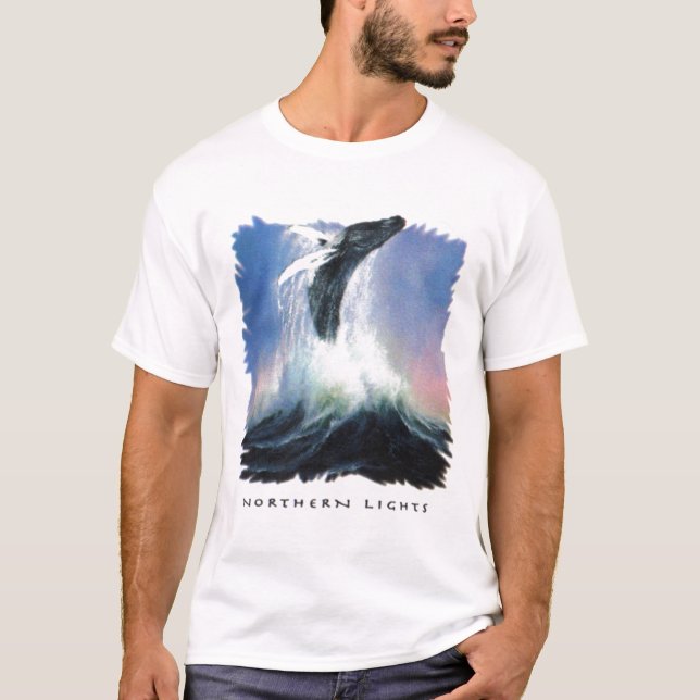 Northernlightswhale Tee Shirt (Framsida)