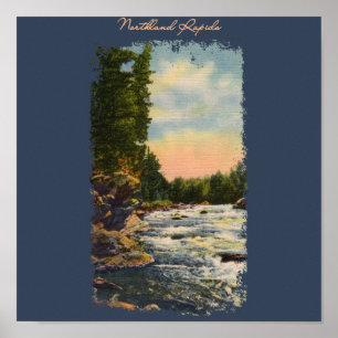 Northland Rapids Paintade Poster