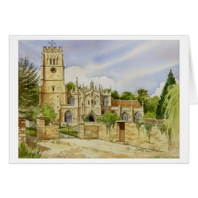 Northleach Parish Church Hälsningskort (Framsidan Horizontal)