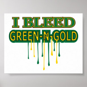 Northmont blöder jag grönt'n-guld poster