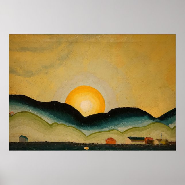 Northport Harbour (1929) Arthur Dove Kanvastryck Poster (Framsidan)