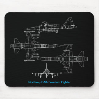Northrop F5A Mus Pad med frihetsbekämpning Musmatta