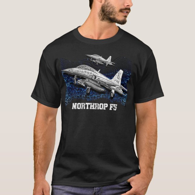 Northrop F-5 Supersonic Light Fighter T Shirt (Framsida)