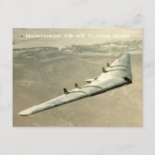 Northrop YB-49 Flygande Vinge Vykort
