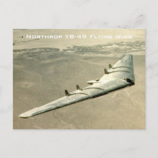 Northrop YB-49 Flygande Vinge Vykort