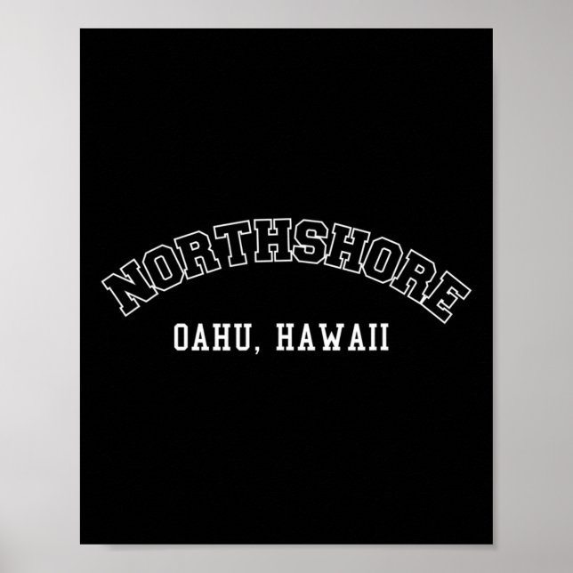 Northshore Oahu Hawaii Poster (Framsidan)