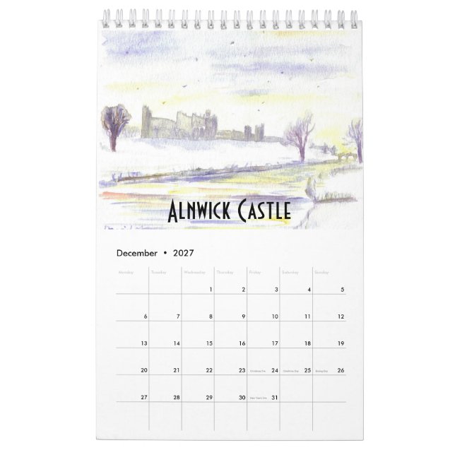 Northumberland Kalender 2019 (Dec 2027)