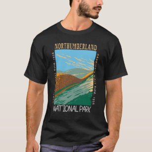 Northumberland National Park England Distress T Shirt