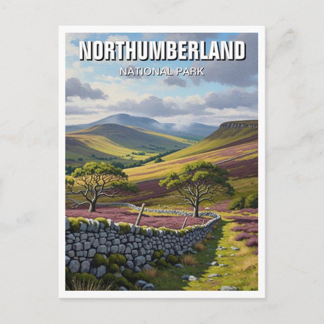 Northumberland National Park England Vykort (Framsida)