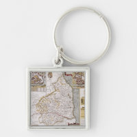 Northumberland som inristas av Jodocus Hondius