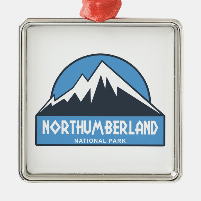 Northumberlands nationalpark julgransprydnad metall (Framsidan)
