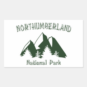 Northumberlands nationalpark rektangulärt klistermärke