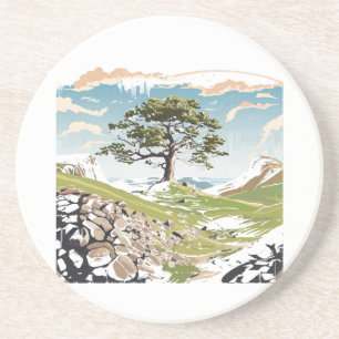 Northumberlands nationalpark Sycamore Gap Träd Underlägg