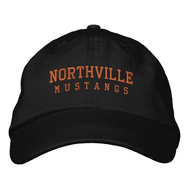 Northville High School Embroired Baseball Hat Broderad Keps (Framsida)
