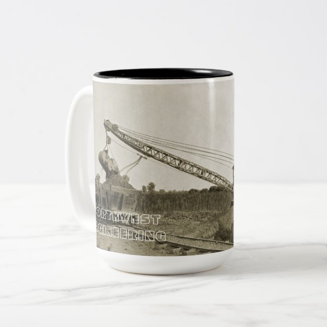 NORTHWEST ENGINEERING CRANE SHOVEL MUGG TIDIGT (Framsida vänster)