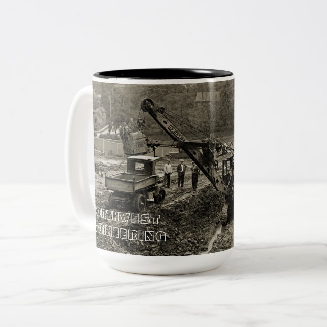 NORTHWEST ENGINEERING CRANE SHOVEL MUGG TIDIGT (Framsida vänster)