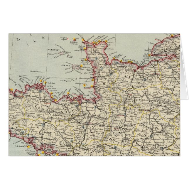 Northwest Frankrike 2 Hälsningskort (Framsidan Horizontal)