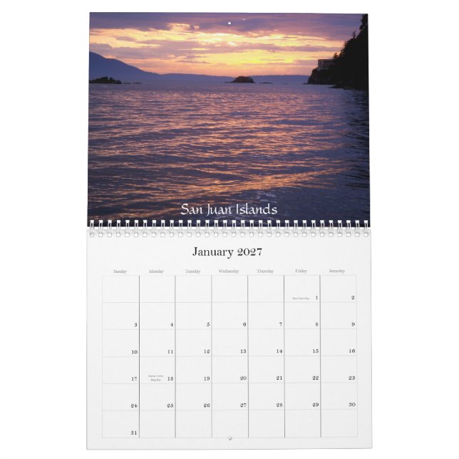 Northwest kalender 2009 (Jan 2027)