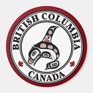 Northwest Pacific kusten Haida art Killer val BC Magnet