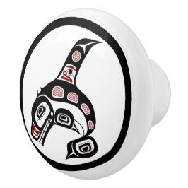 Northwest Pacific kusten Haida art Killer val Knopp