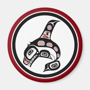 Northwest Pacific kusten Haida art Killer val Magnet