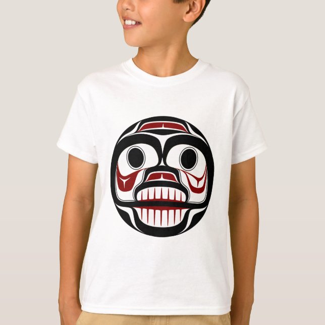 Northwest StillahavskustenHaida som gråter skallen T-shirt (Framsida)