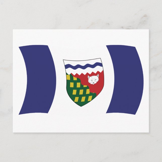 Northwest Territories Flagga vycard Vykort (Framsida)