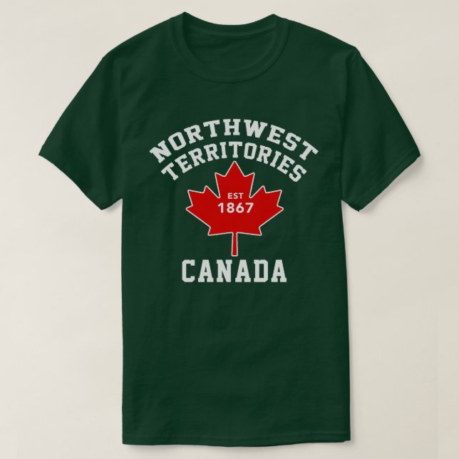 Northwest Territories flaggaKanada Est.1870 T T Shirt (Design framsida)
