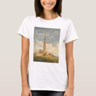 Northwesten beskådar av den Fonthill abbeyen (w/c T-shirt