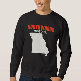 Northwoods Missouri USA State America Travel Misso Lång Ärmad Tröja