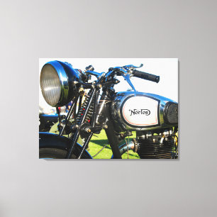 Norton 1935 modellerar motorcykel 50 canvastryck
