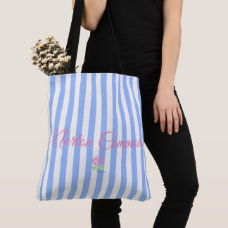Norton Commons blue rand tote bag Tygkasse