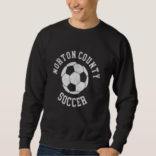 Norton County Fotboll Retro Distressed 90-talet Vi Lång Ärmad Tröja