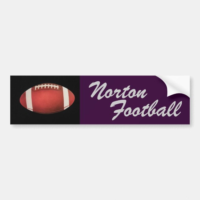 Norton fotbollbildekal bildekal (Framsidan)