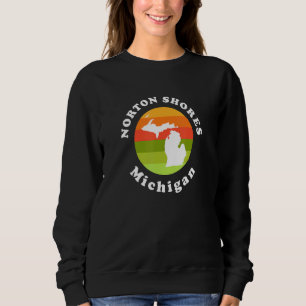 Norton Shores Michigan Friluftsliv Soluppgång MI S T Shirt