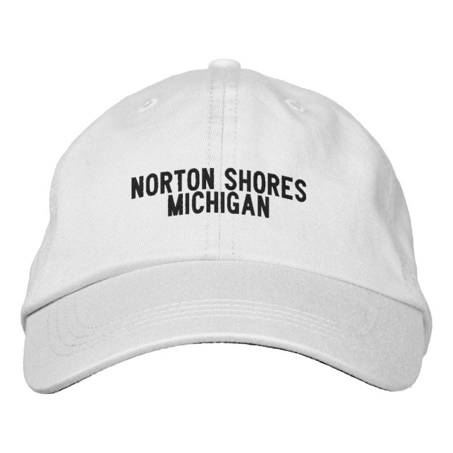 Norton Shores Michigan Hat Broderad Keps (Framsida)