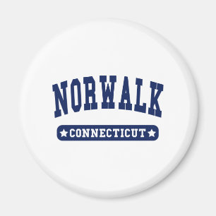 Norwaldo Connecticut College Stil T-skjortor Magnet