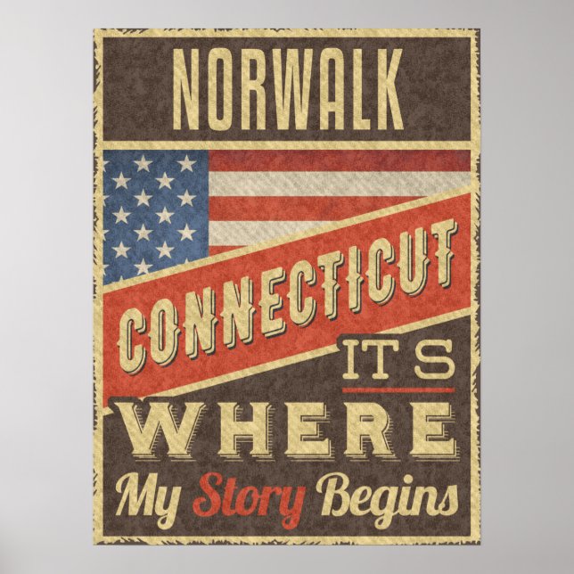 Norwaldo Connecticut Poster (Framsidan)