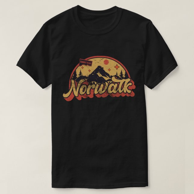Norwalk, Connecticut T Shirt (Design framsida)