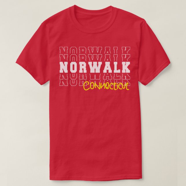 Norwaltstaden Connecticut Norpromenut CT T Shirt (Design framsida)
