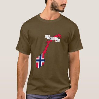 Norway flag map T Shirt