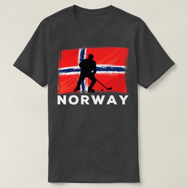 Norway Ice Hockey Team T Shirt (Design framsida)