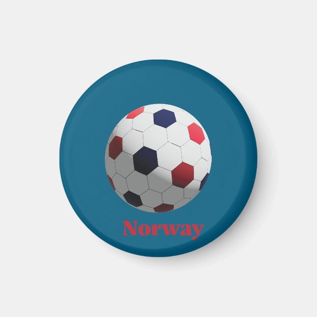 Norway soccer magnet (Framsidan)