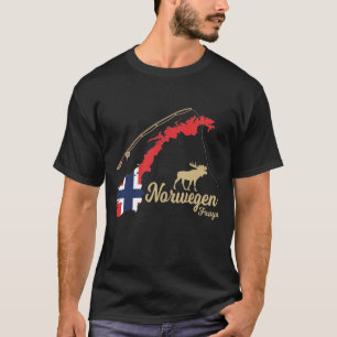 Norwegen 2022 Froya Angeln Skandinavien Motive T Shirt