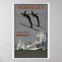 Norwegen Norge Vintage affisch 1930