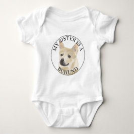 Norwegian Buhund Dog Big Sister T Shirt